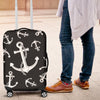 Anchor Black White Luggage Cover Protector