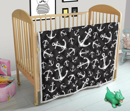 Anchor Black White Premium Quilt-JTAMIGO.COM