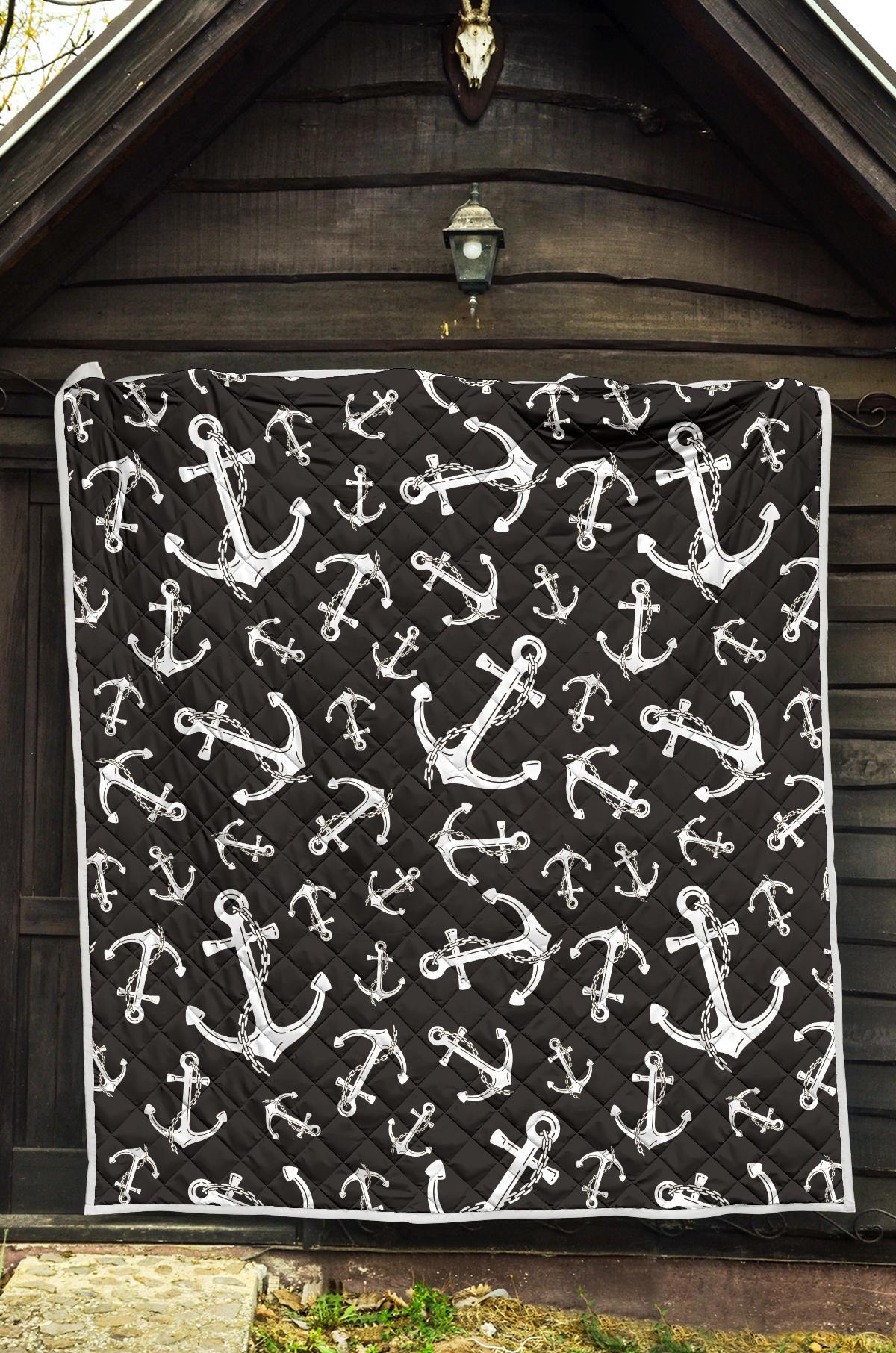Anchor Black White Premium Quilt-JTAMIGO.COM