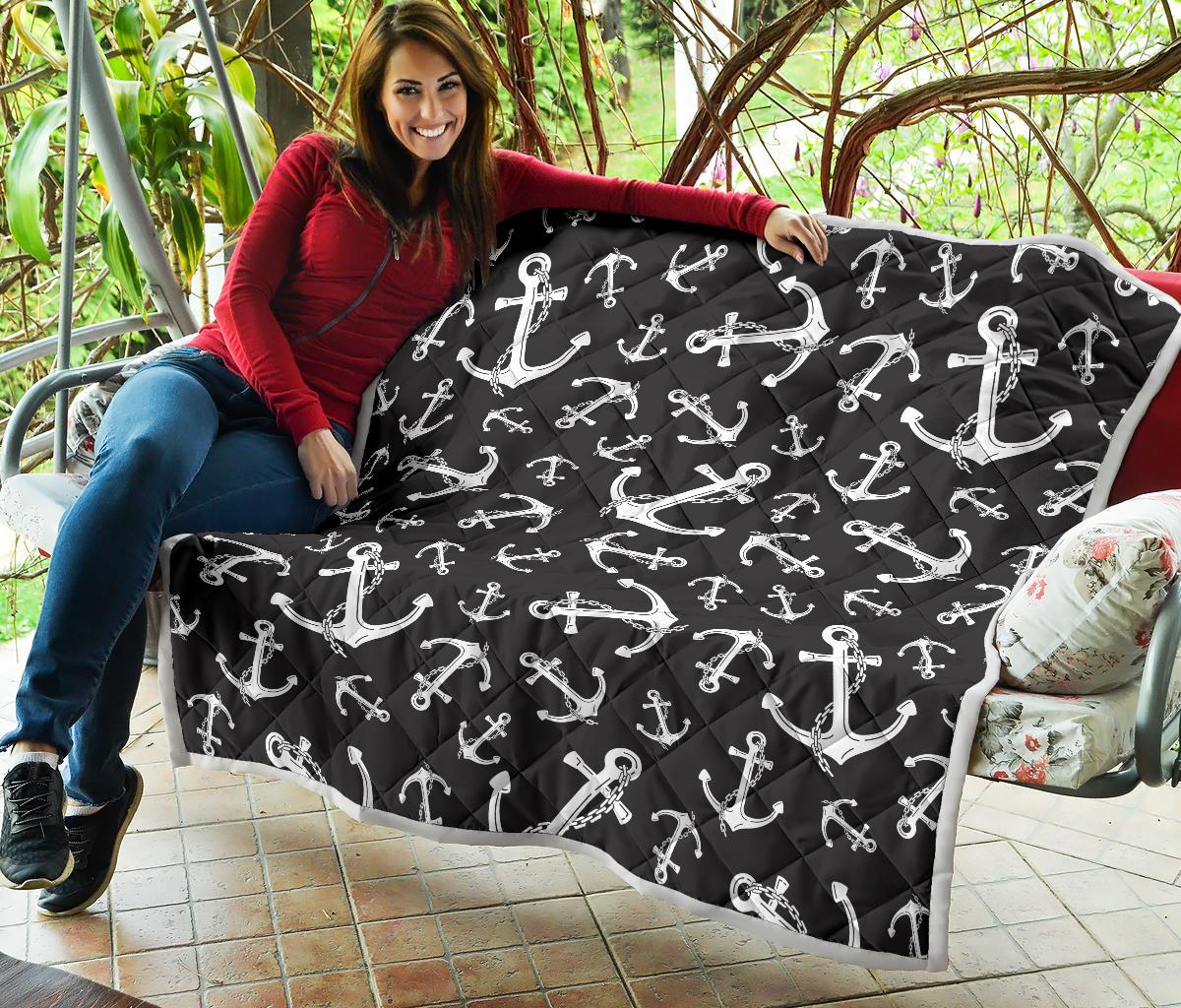 Anchor Black White Premium Quilt-JTAMIGO.COM