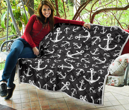 Anchor Black White Premium Quilt-JTAMIGO.COM