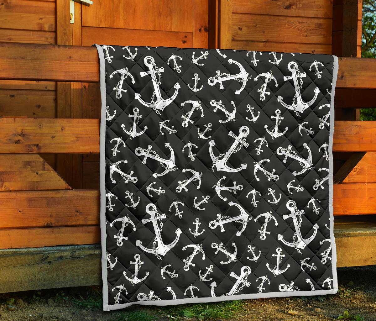 Anchor Black White Premium Quilt-JTAMIGO.COM