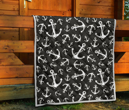 Anchor Black White Premium Quilt-JTAMIGO.COM