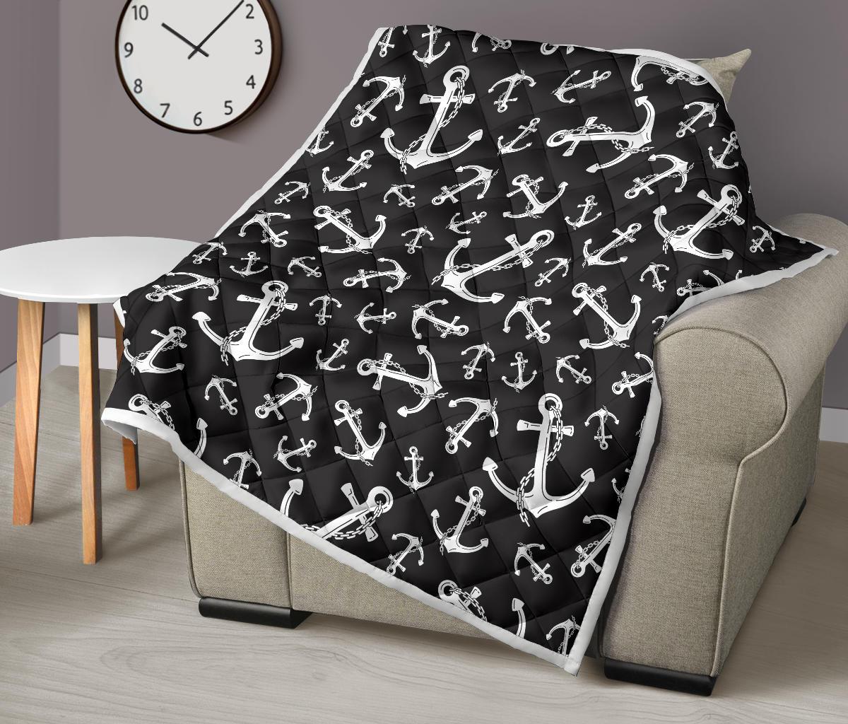 Anchor Black White Premium Quilt-JTAMIGO.COM