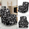 Anchor Black White Recliner Slipcover-JTAMIGO.COM