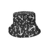 Anchor Black White Unisex Bucket Hat