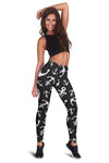 Anchor Black White Women Leggings