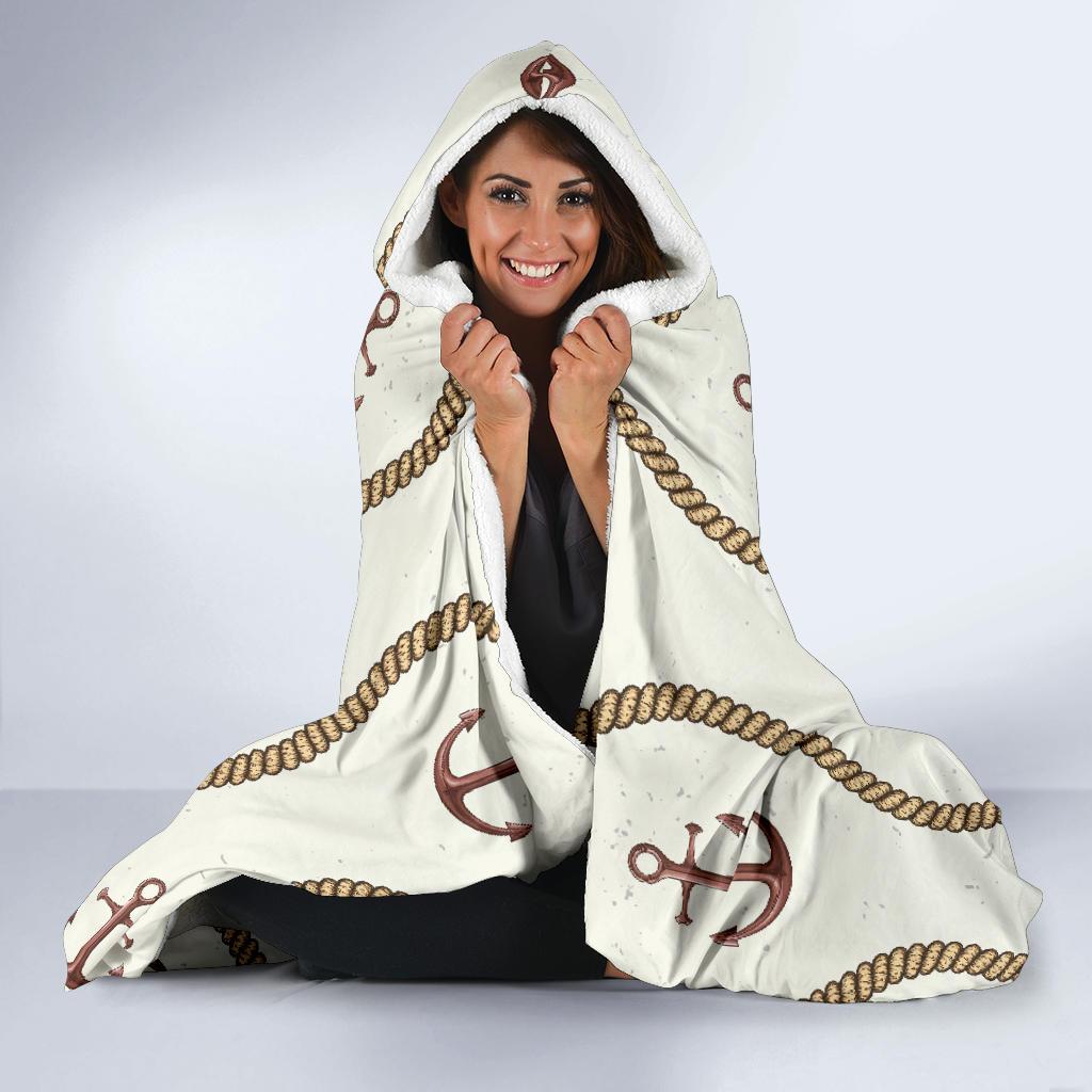 Anchor Classic Hooded Blanket-JTAMIGO.COM