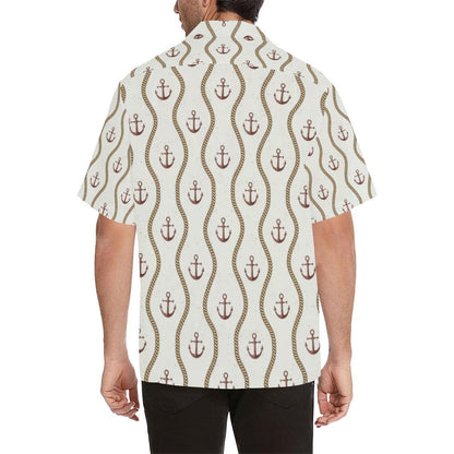 Anchor Classic Men Aloha Hawaiian Shirt