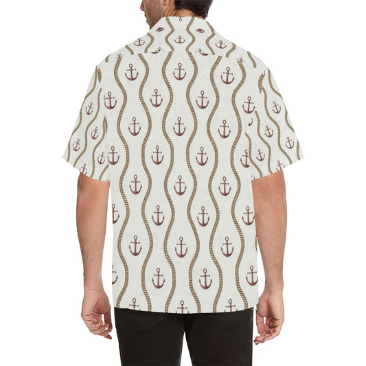 Anchor Classic Men Aloha Hawaiian Shirt