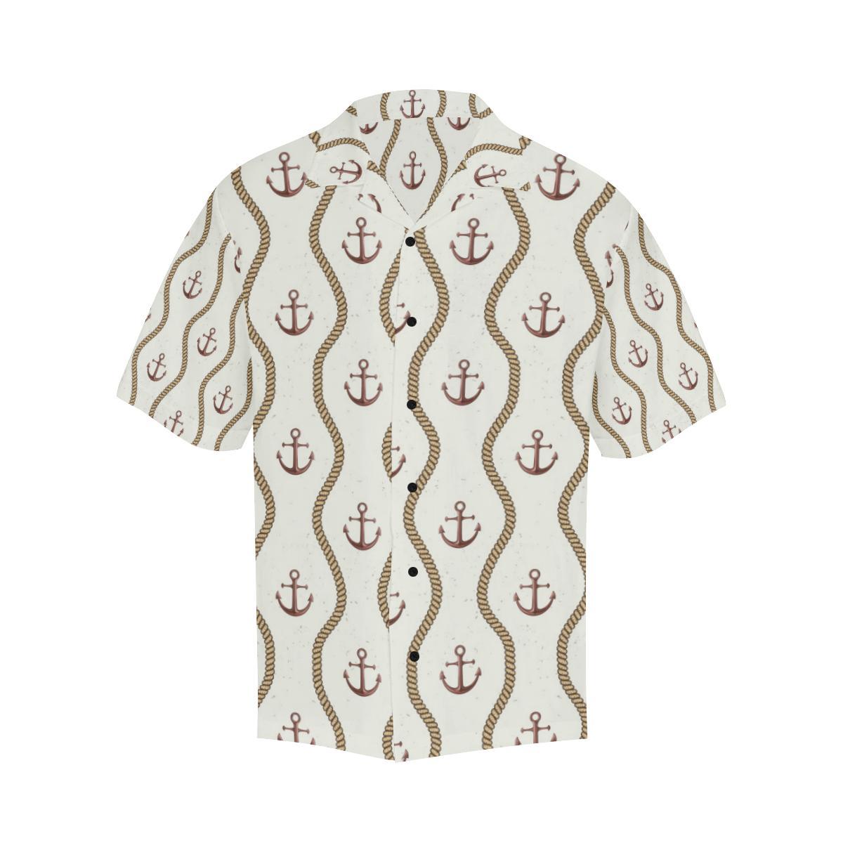 Anchor Classic Men Aloha Hawaiian Shirt