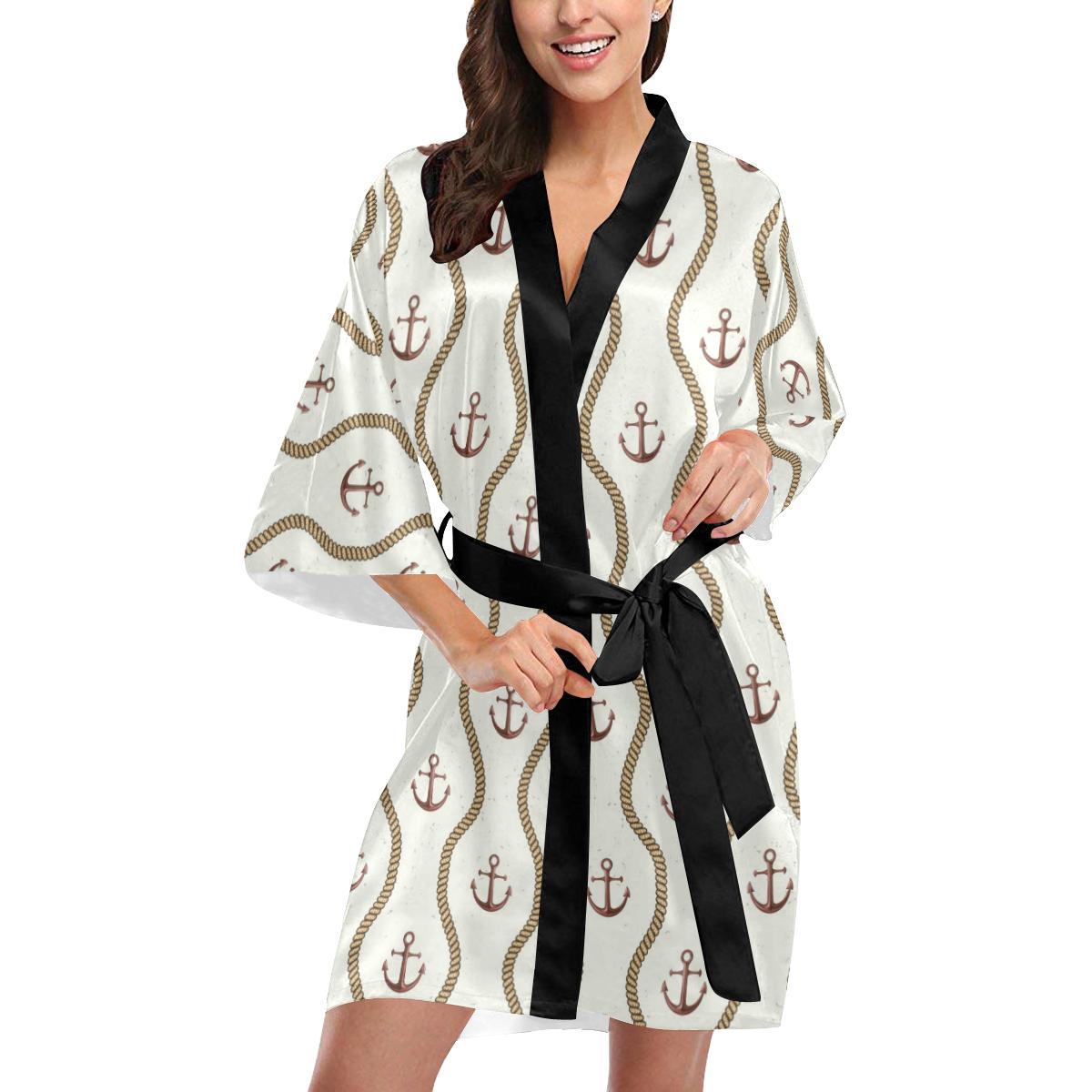 Anchor Classic Women Short Kimono Robe