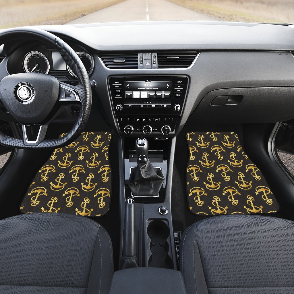 Anchor Gold Pattern Car Floor Mats