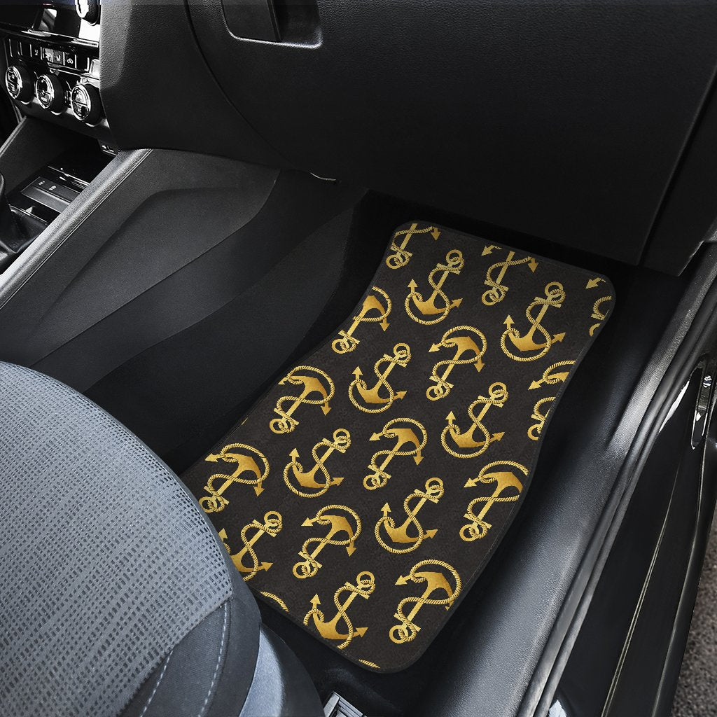 Anchor Gold Pattern Car Floor Mats