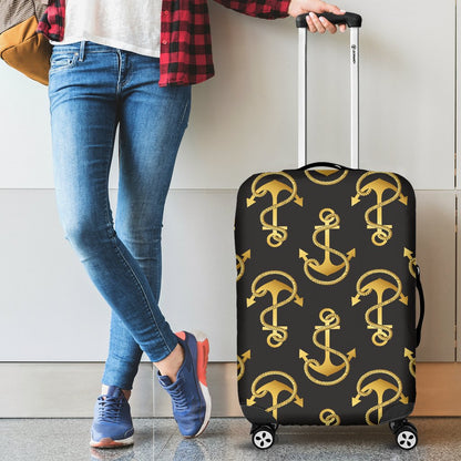 Anchor Gold Pattern Luggage Cover Protector