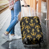 Anchor Gold Pattern Luggage Cover Protector