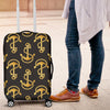 Anchor Gold Pattern Luggage Cover Protector