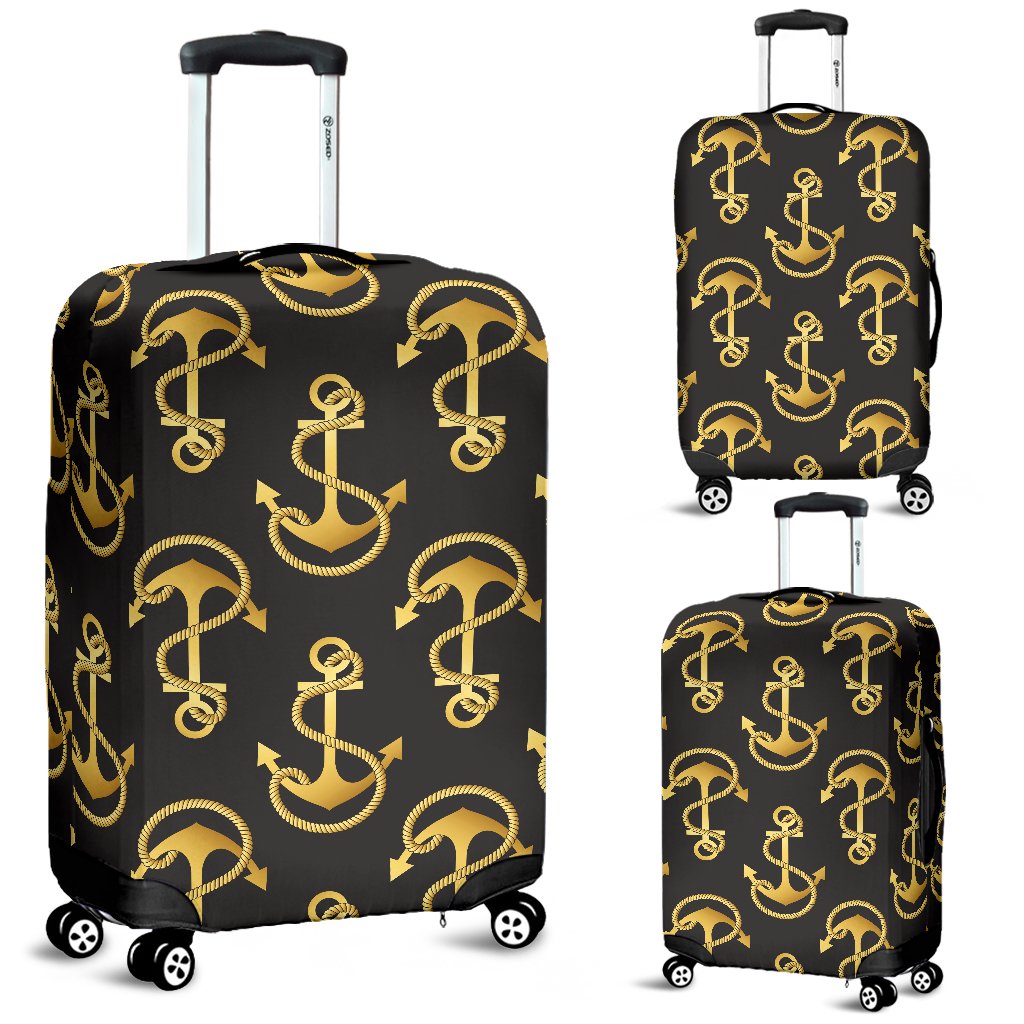 Anchor Gold Pattern Luggage Cover Protector