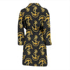 Anchor Gold Pattern Men Bath Robe-JTAMIGO.COM