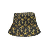 Anchor Gold Pattern Unisex Bucket Hat