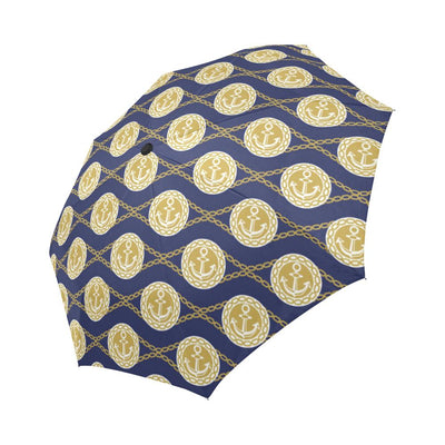 Anchor Luxury Pattern Automatic Foldable Umbrella