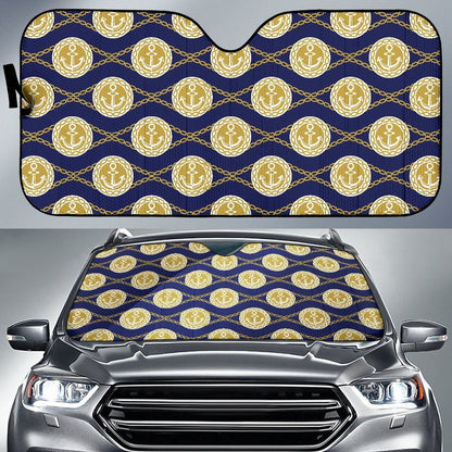 Anchor Luxury Pattern Car Sun Shade For Windshield