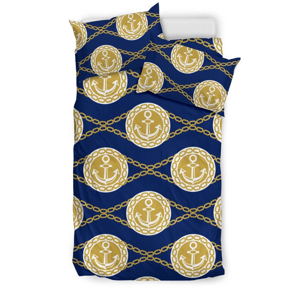 Anchor Luxury Pattern Duvet Cover Bedding Set