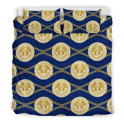 Anchor Luxury Pattern Duvet Cover Bedding Set