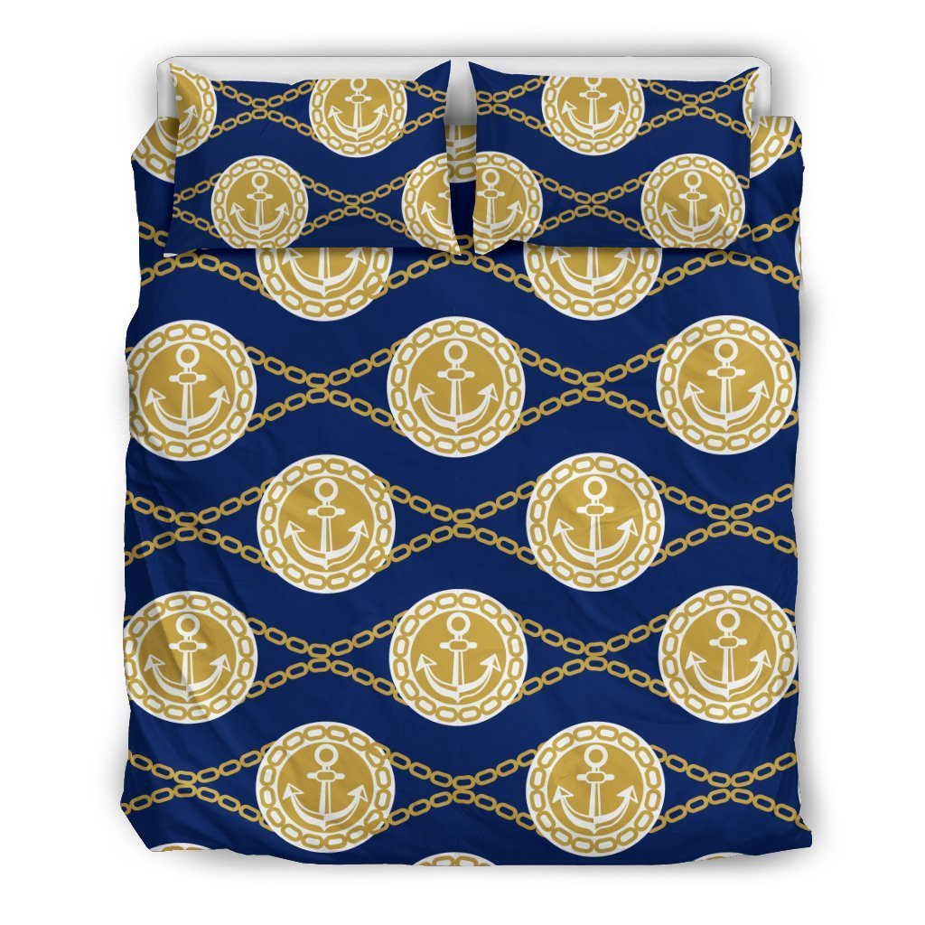 Anchor Luxury Pattern Duvet Cover Bedding Set