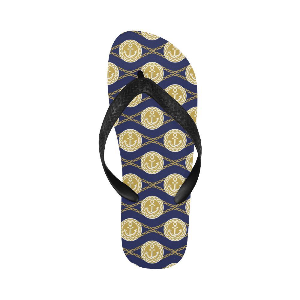 Anchor Luxury Pattern Flip Flops-JTAMIGO.COM