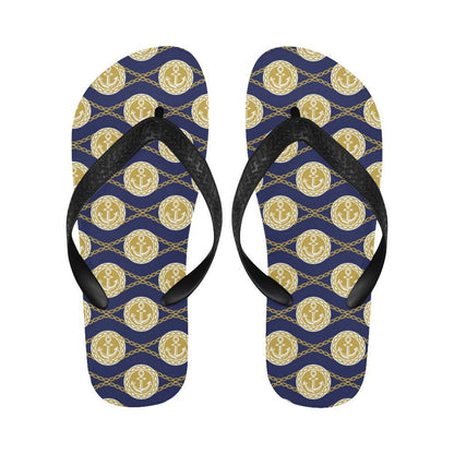 Anchor Luxury Pattern Flip Flops-JTAMIGO.COM