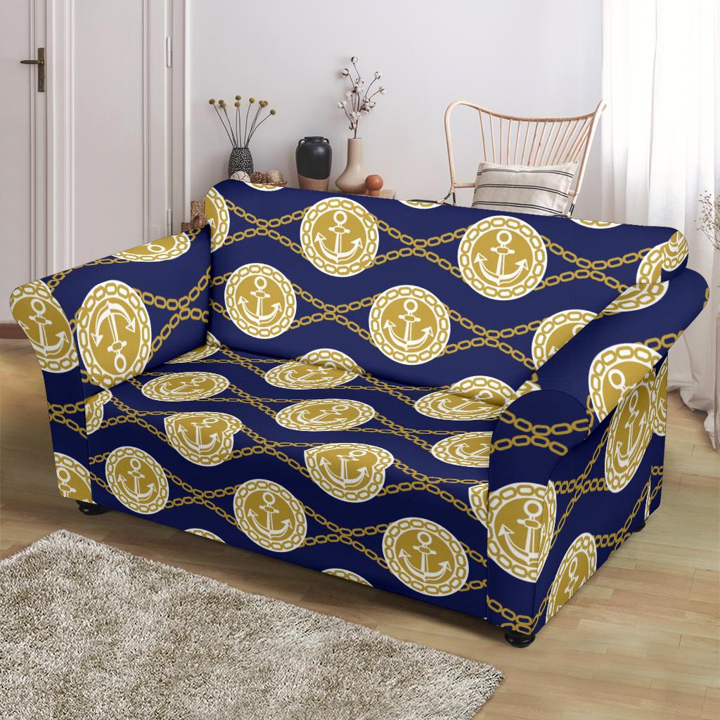 Anchor Luxury Pattern Loveseat Slipcover-JTAMIGO.COM