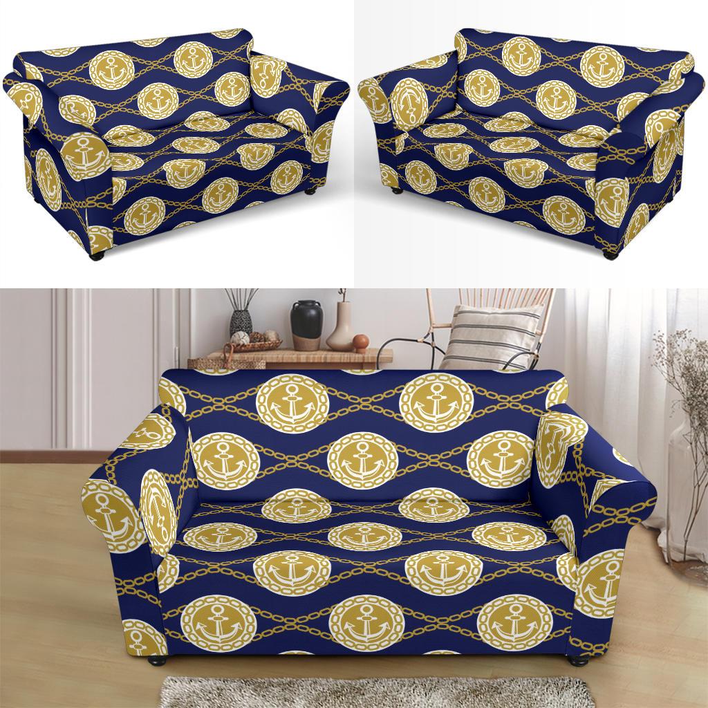 Anchor Luxury Pattern Loveseat Slipcover-JTAMIGO.COM