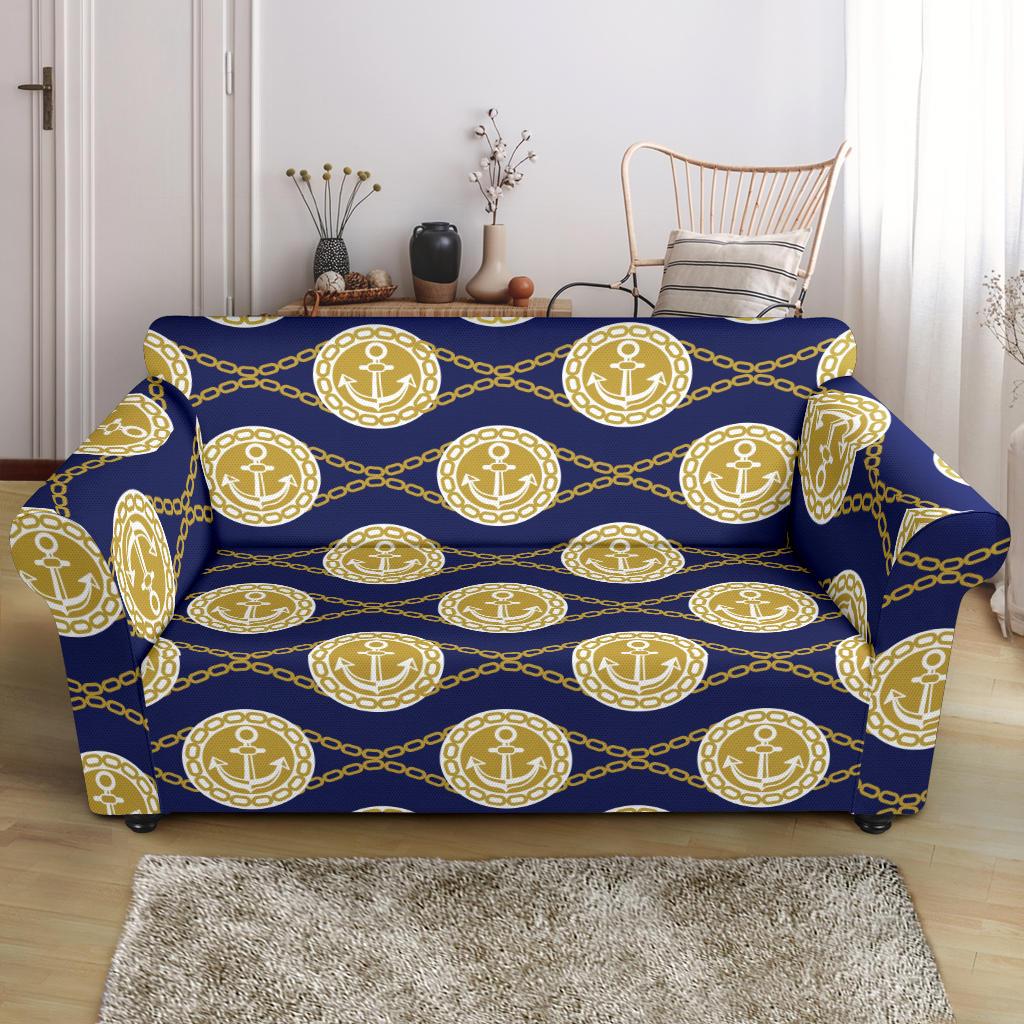 Anchor Luxury Pattern Loveseat Slipcover-JTAMIGO.COM