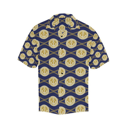 Anchor Luxury Pattern Men Aloha Hawaiian Shirt