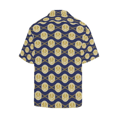 Anchor Luxury Pattern Men Aloha Hawaiian Shirt