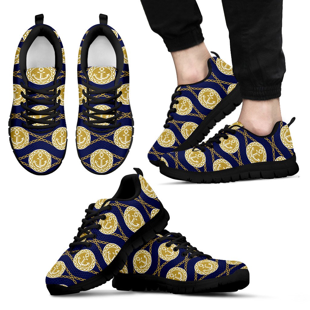 Anchor Luxury Pattern Men Sneakers Shoes