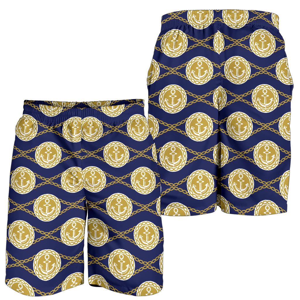 Anchor Luxury Pattern Mens Shorts-JTAMIGO.COM