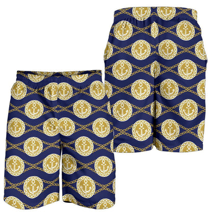 Anchor Luxury Pattern Mens Shorts-JTAMIGO.COM