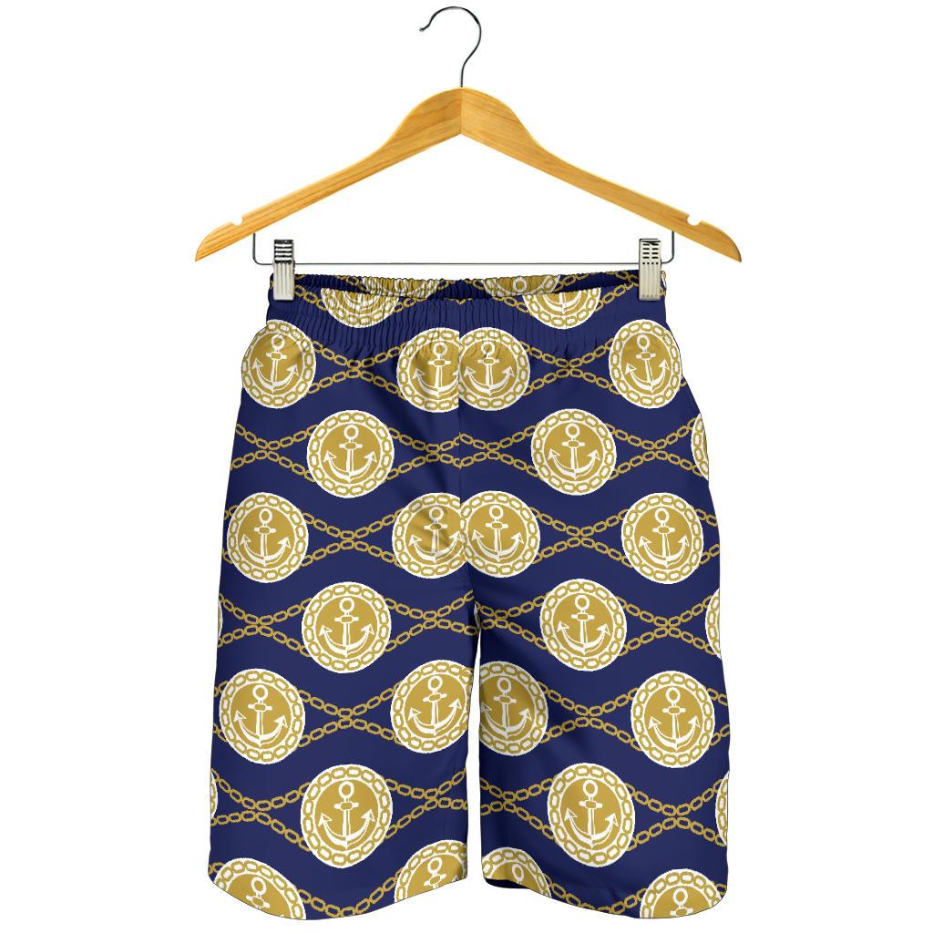 Anchor Luxury Pattern Mens Shorts-JTAMIGO.COM