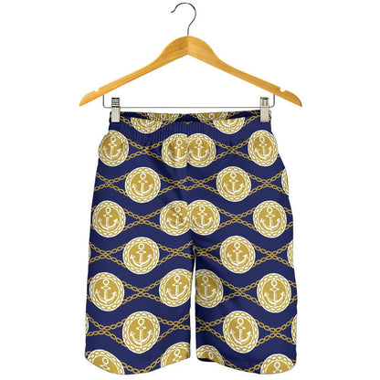 Anchor Luxury Pattern Mens Shorts-JTAMIGO.COM