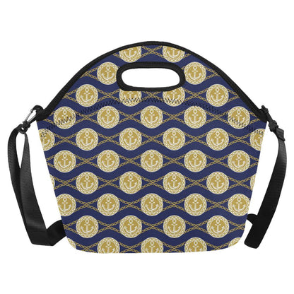 Anchor Luxury Pattern Neoprene Lunch Bag (Model 1669)(Large)-JTAMIGO.COM