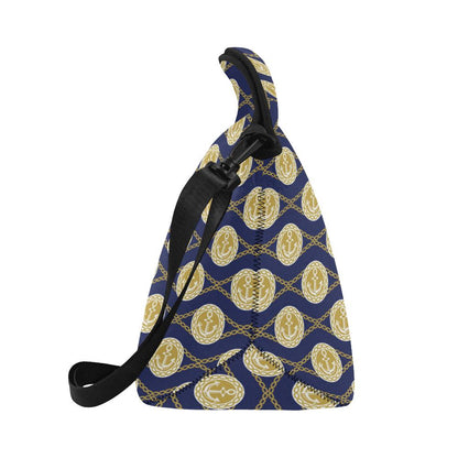 Anchor Luxury Pattern Neoprene Lunch Bag (Model 1669)(Large)-JTAMIGO.COM