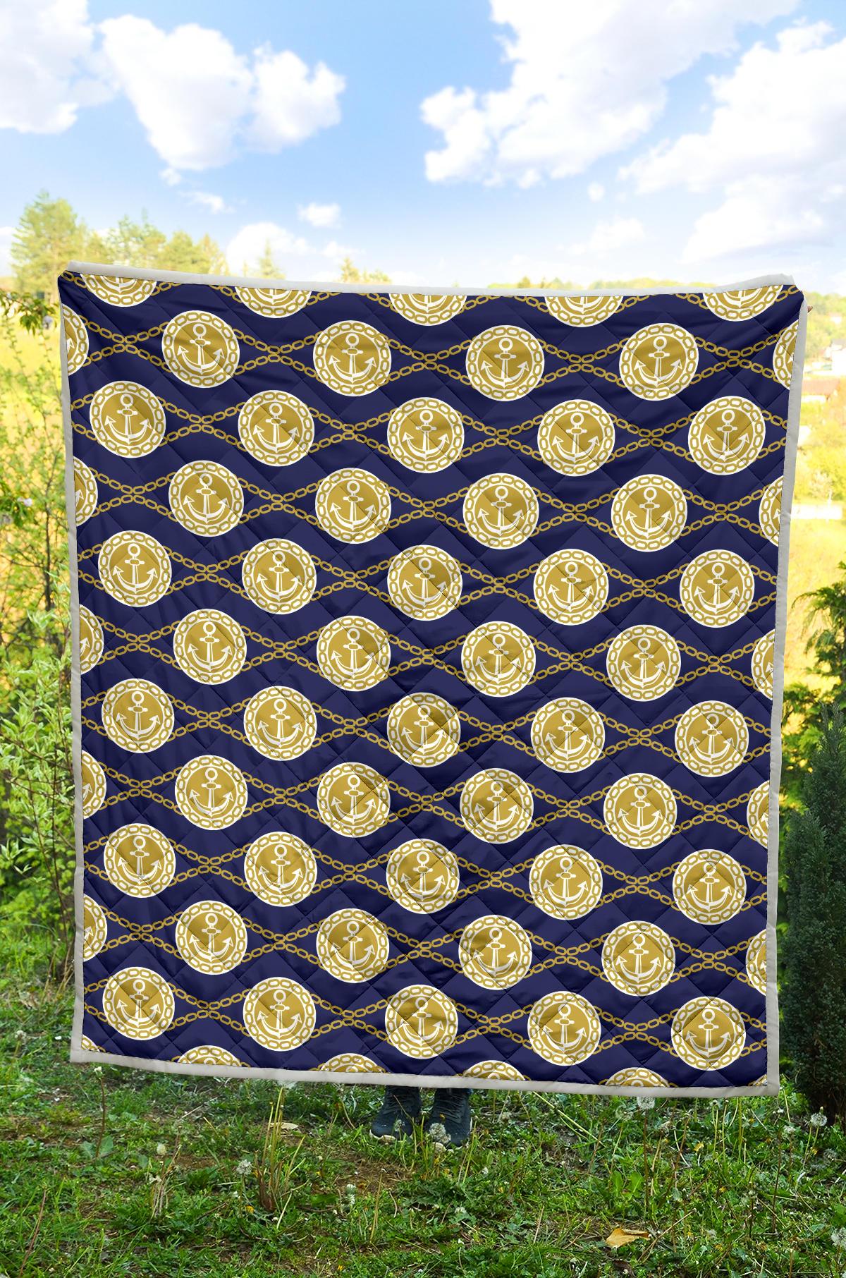 Anchor Luxury Pattern Premium Quilt-JTAMIGO.COM