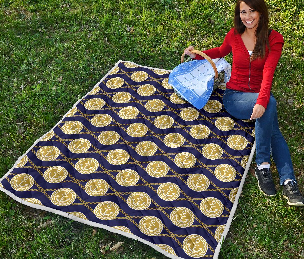 Anchor Luxury Pattern Premium Quilt-JTAMIGO.COM