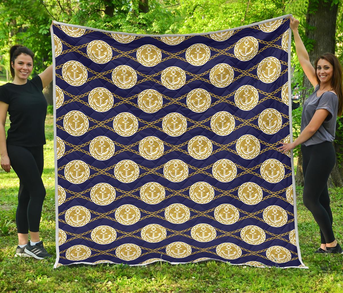 Anchor Luxury Pattern Premium Quilt-JTAMIGO.COM