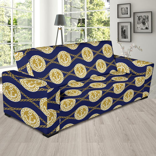 Anchor Luxury Pattern Sofa Slipcover-JTAMIGO.COM