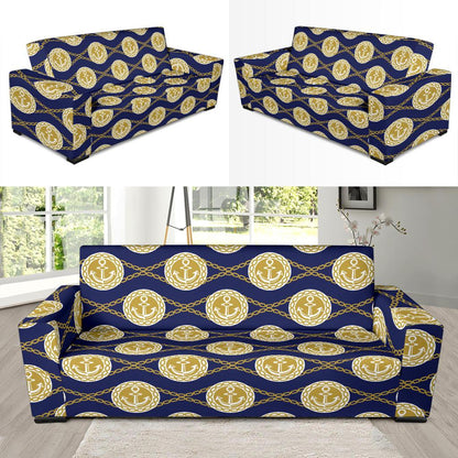 Anchor Luxury Pattern Sofa Slipcover-JTAMIGO.COM