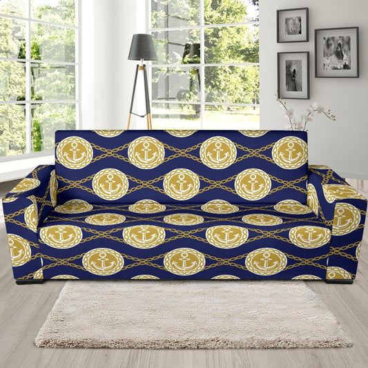 Anchor Luxury Pattern Sofa Slipcover-JTAMIGO.COM