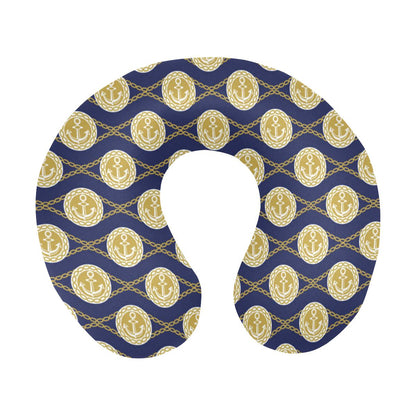 Anchor Luxury Pattern U-Shaped Travel Neck Pillow-JTAMIGO.COM